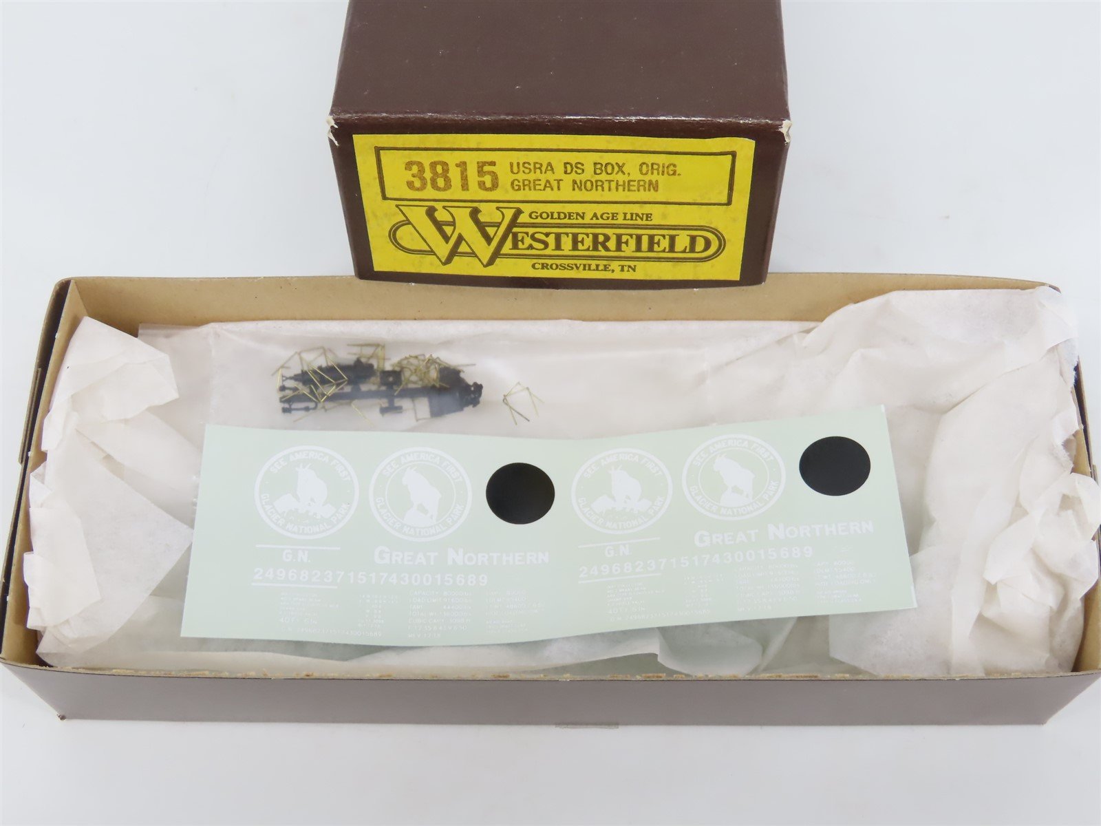 HO Scale Westerfield Golden Age Line Kit 3815 GN Great Northern Box Car