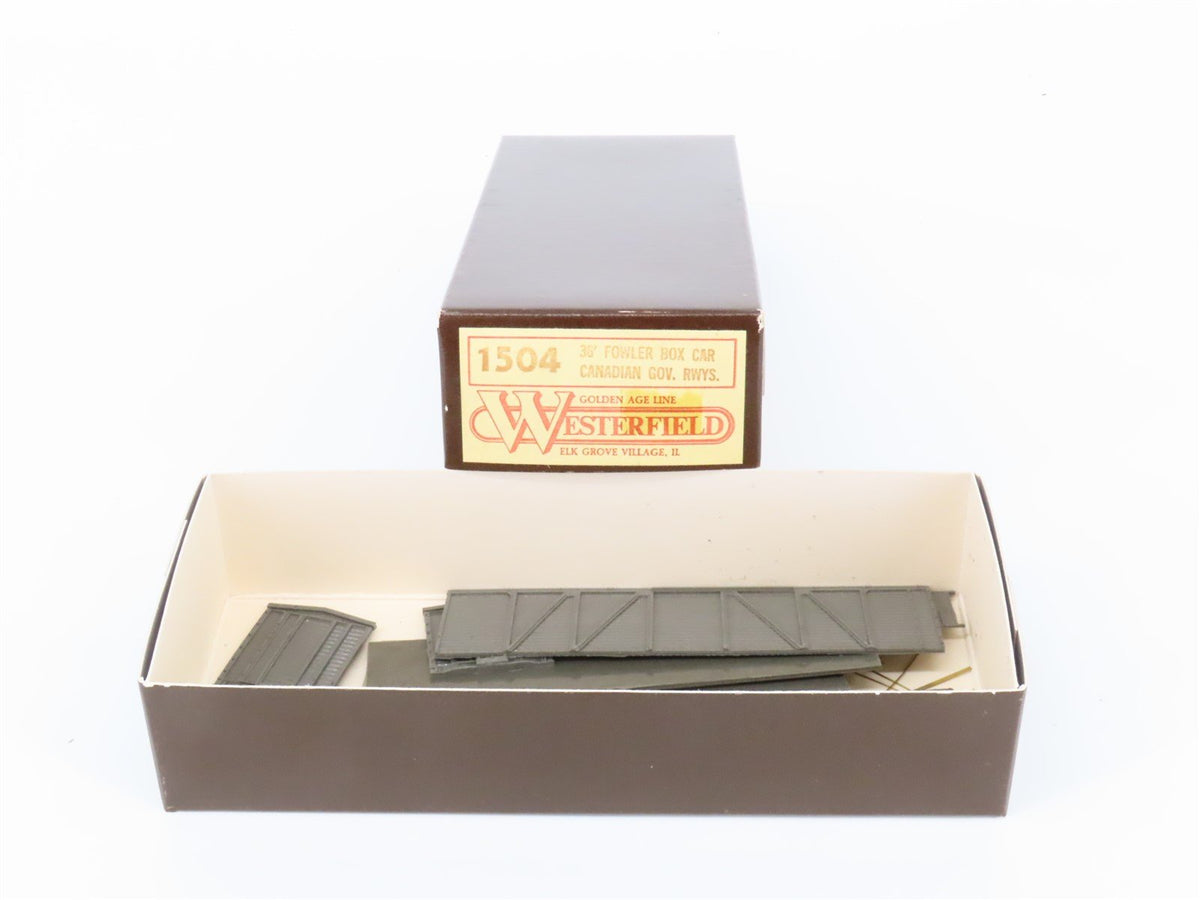HO Westerfield Golden Age Line Kit 1504 CGR Canadian Gov. Rwys. 36&#39; Box Car