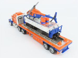 1:32 Scale Taylor Made Lionel Semi-Truck w/ O Gauge Flat Car & Helicopter