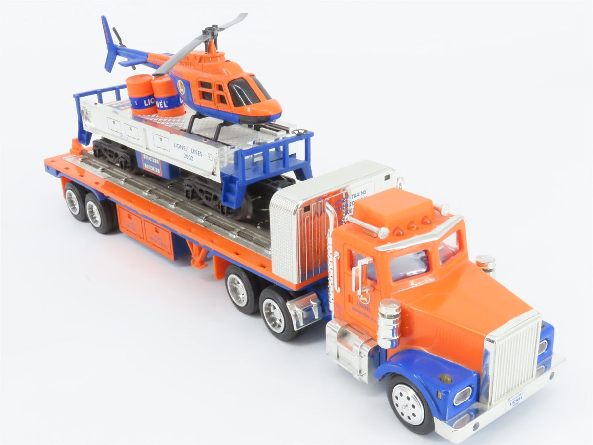 1:32 Scale Taylor Made Lionel Semi-Truck w/ O Gauge Flat Car &amp; Helicopter