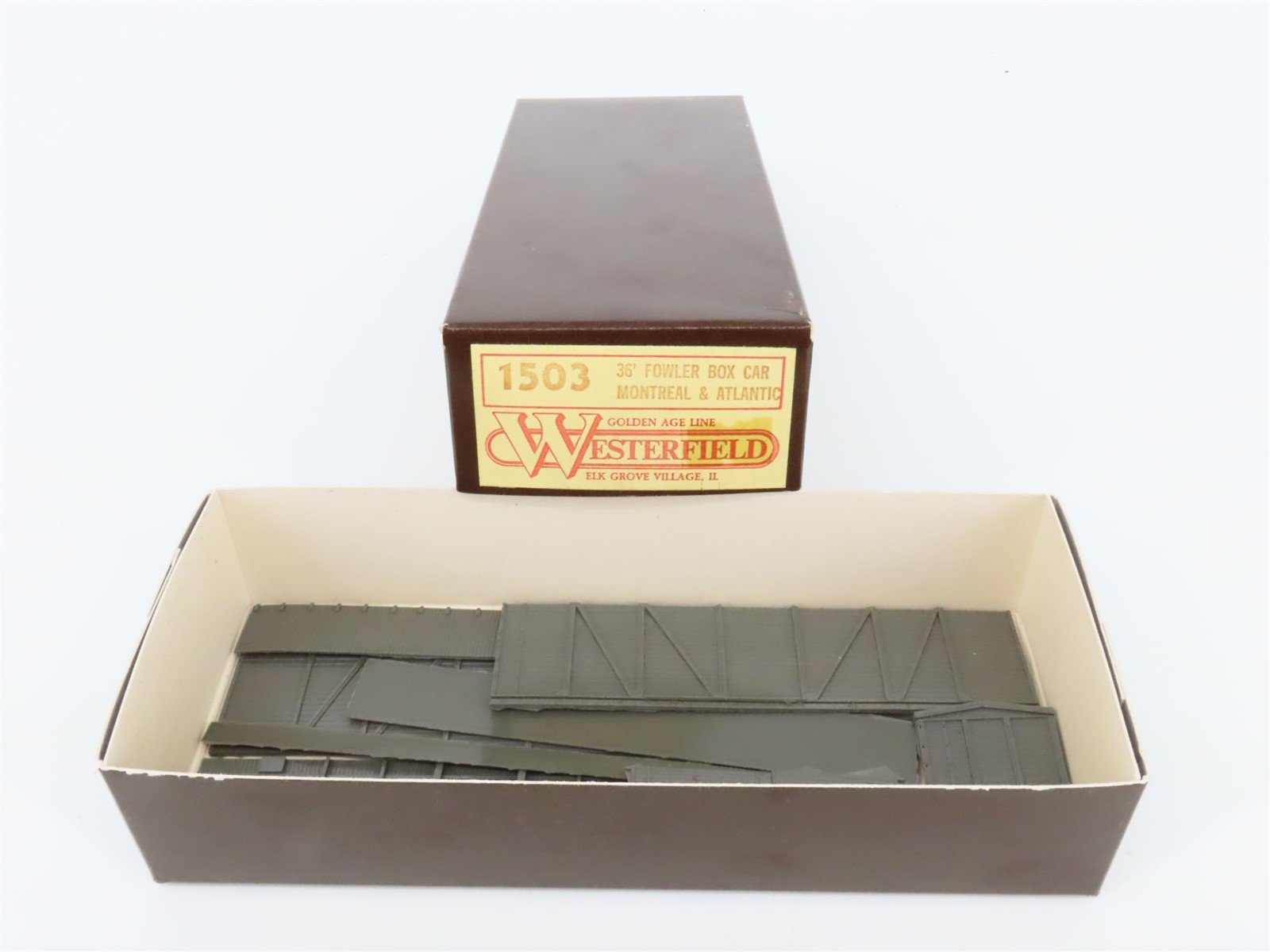 HO Scale Westerfield Golden Age Line Kit 1503 CP Montreal & Atlantic 36' Box Car