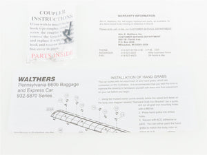HO Scale Walthers 932-5872 PRR Pennsylvania (Keystone) B60B Baggage Passenger