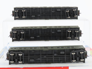 HO Walthers 932-34151 PRR Pennsylvania Pullman Troop Sleeper Passenger Set of 3
