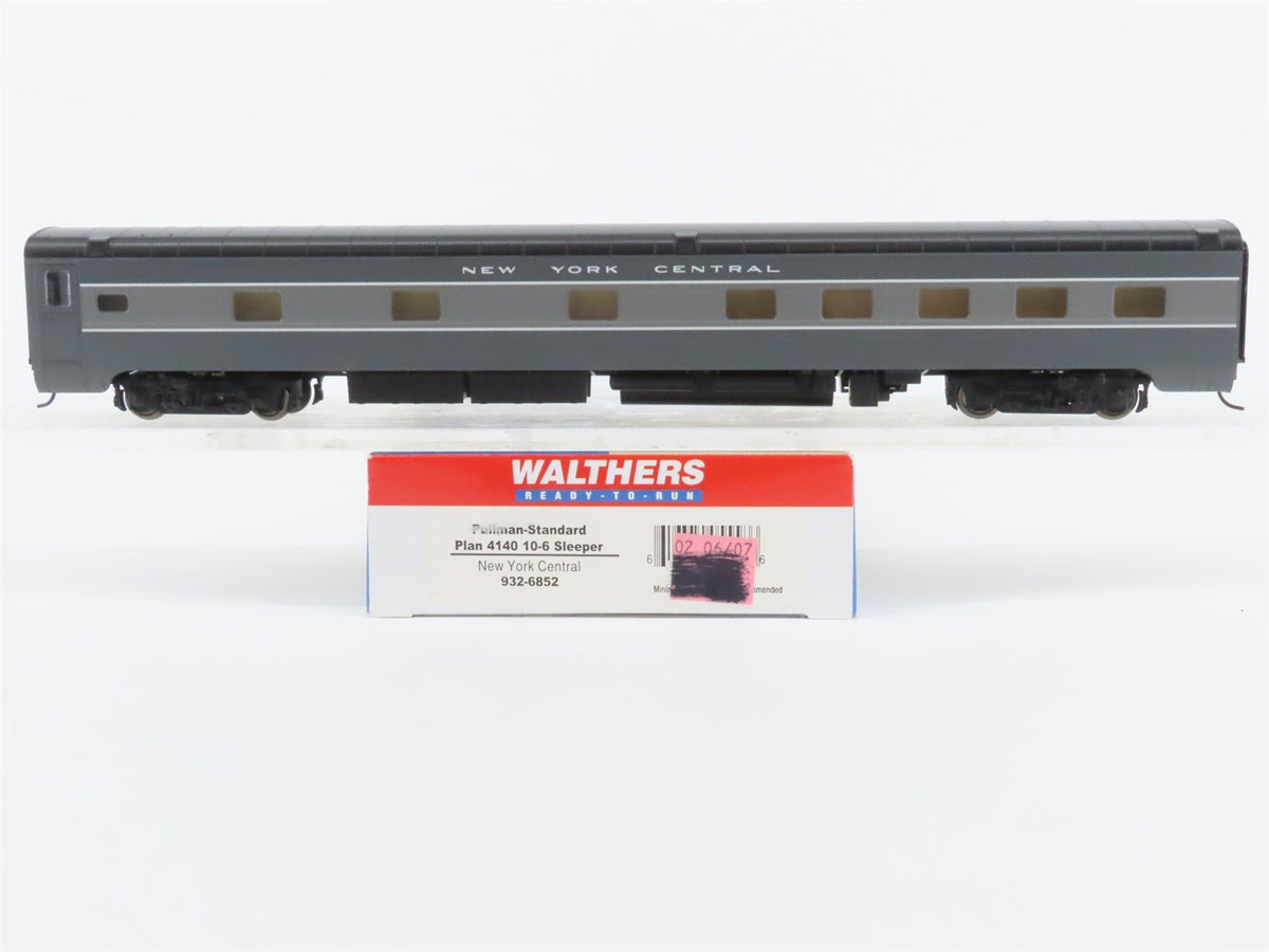 HO Walthers 932-6852 NYC New York Central Pullman 10-6 Sleeper Passenger