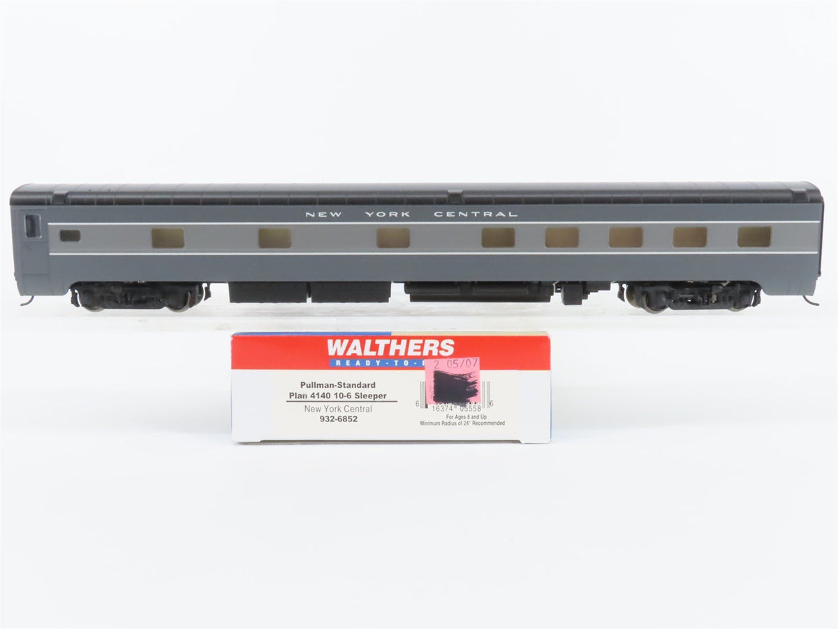 HO Walthers 932-6852 NYC New York Central Pullman 10-6 Sleeper Passenger