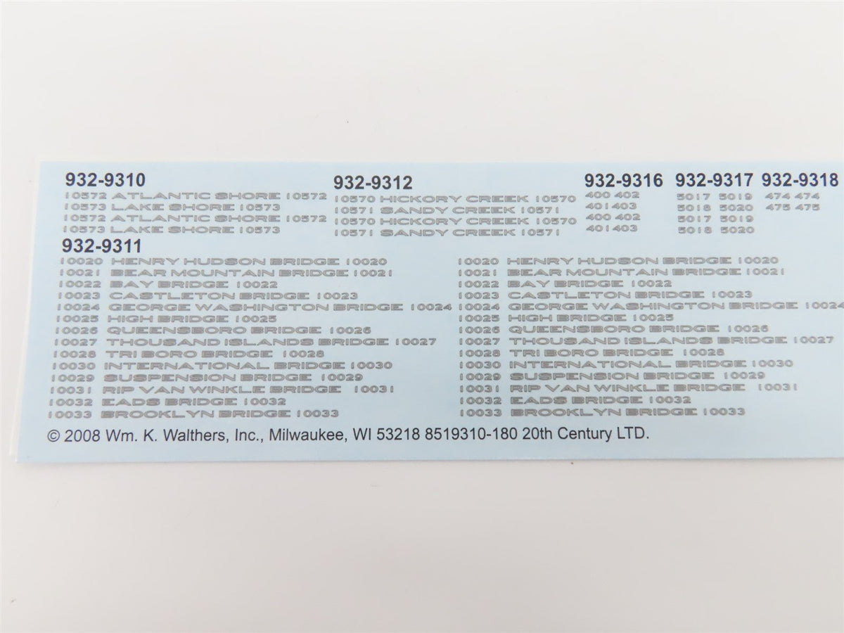 HO Walthers 20th Century Limited 932-9316 NYC 68 Seat Diner Passenger Car