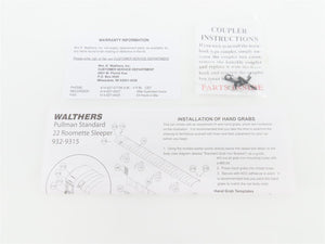 HO Walthers 20th Century Limited 932-9315 NYC Pullman 22 Roomette Passenger