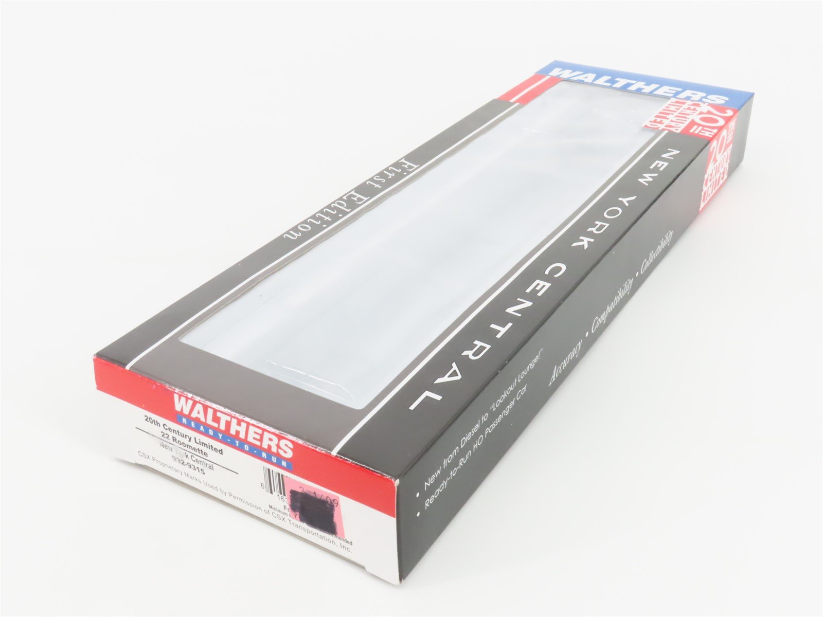 HO Walthers 20th Century Limited 932-9315 NYC Pullman 22 Roomette Passenger