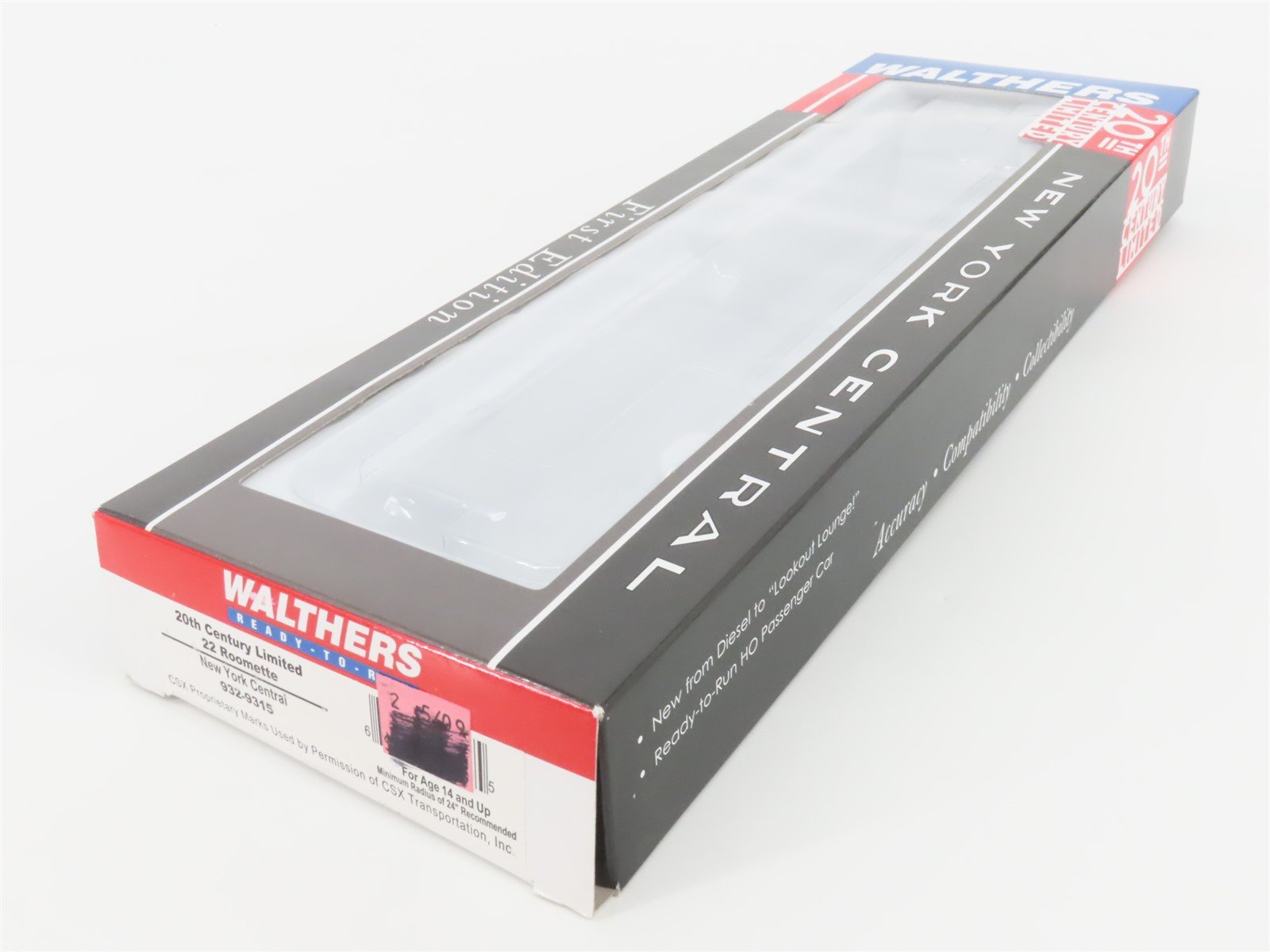 HO Walthers 20th Century Limited 932-9315 NYC Pullman 22 Roomette Passenger