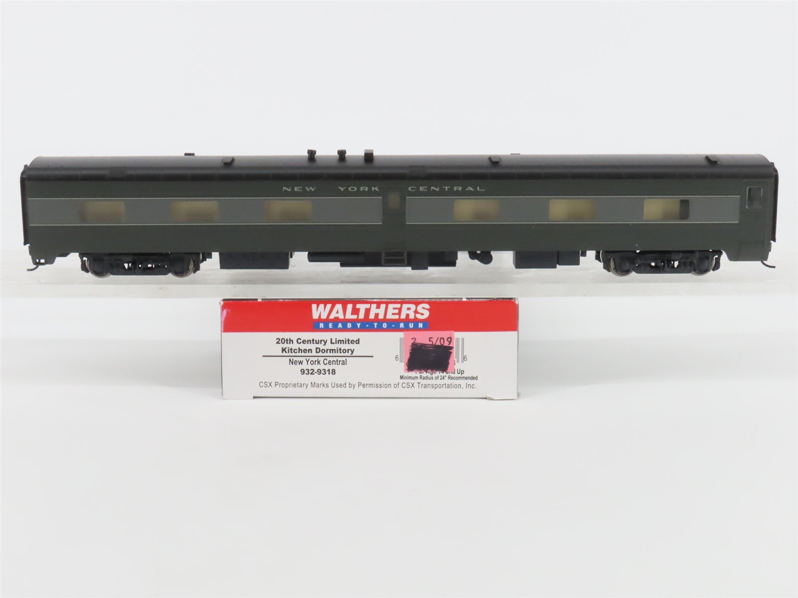 HO Scale Walthers 20th Century Limited 932-9318 NYC Kitchen Dormitory Passenger