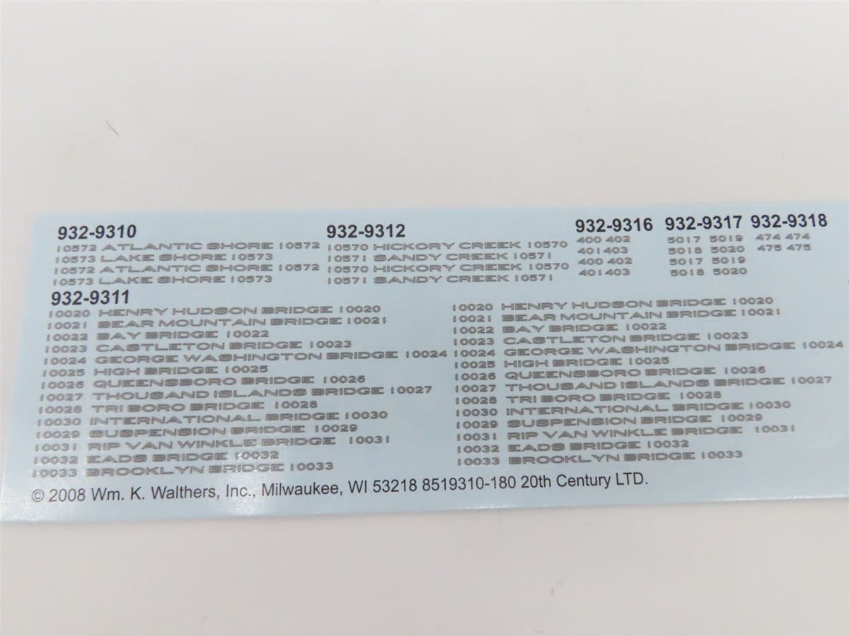 HO Scale Walthers 20th Century Limited 932-9318 NYC Kitchen Dormitory Passenger