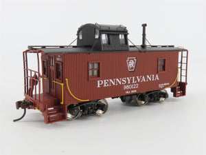 HO Walthers Platinum 932-7642 PRR N6B Offset Cupola Wood Caboose #980122