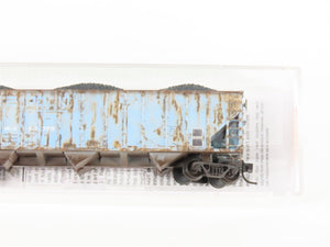 N Micro-Trains MTL 98305085 B&LE/ex-RI 3-Bay Hoppers 2-Pack w/ Load - Weathered