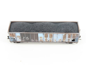 N Micro-Trains MTL 98305085 B&LE/ex-RI 3-Bay Hoppers 2-Pack w/ Load - Weathered