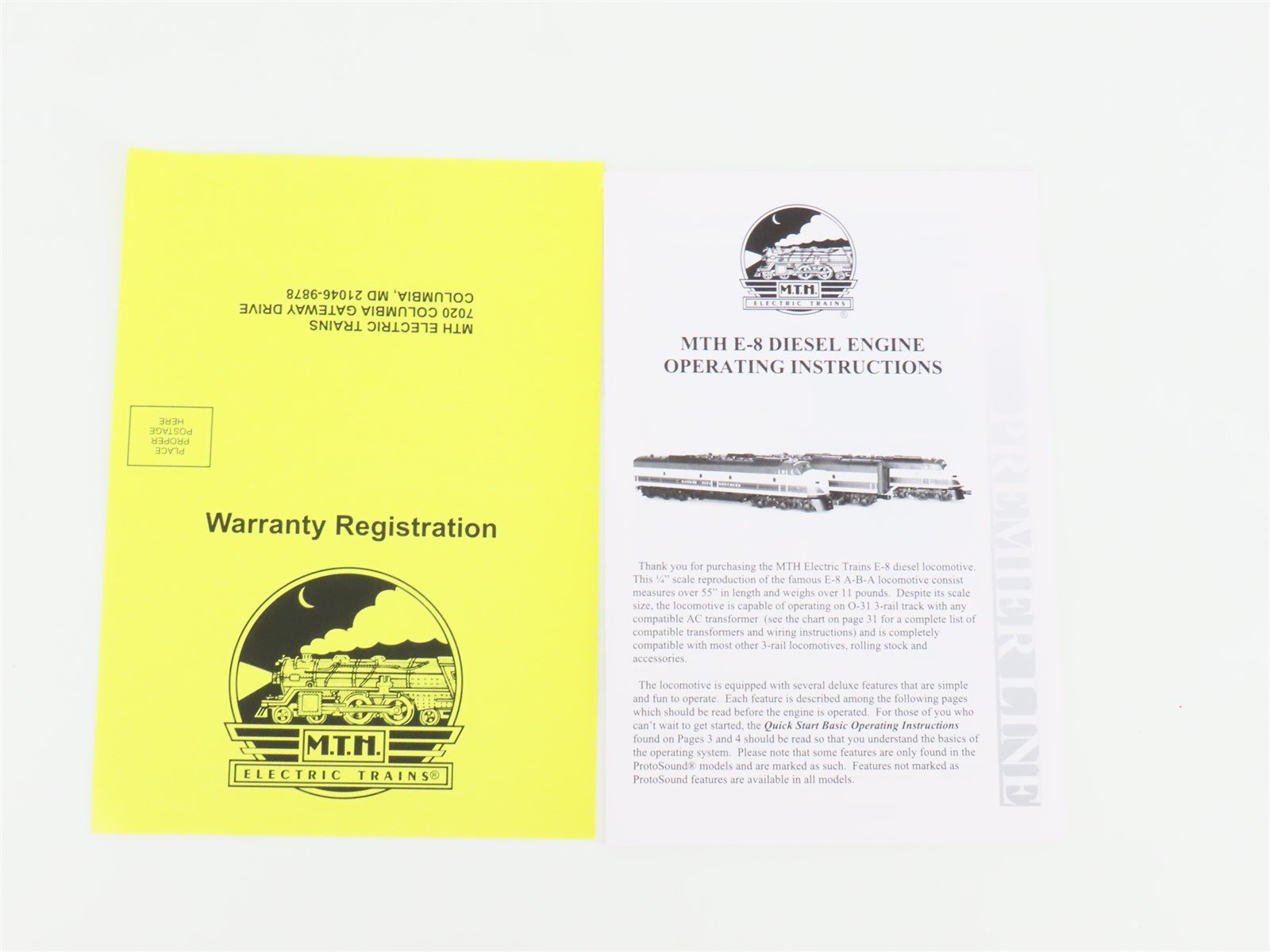 O Gauge 3-Rail MTH 20-2208-1 UP Union Pacific A/B/A Diesel Loco Set w/Sound