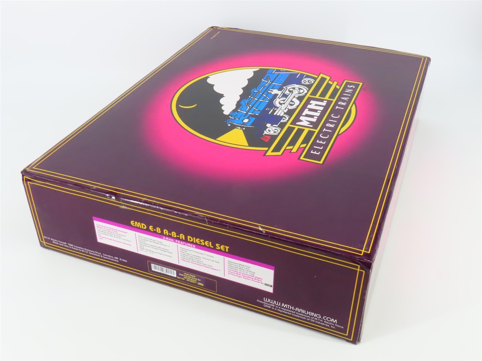 O Gauge 3-Rail MTH 20-2208-1 UP Union Pacific A/B/A Diesel Loco Set w/Sound