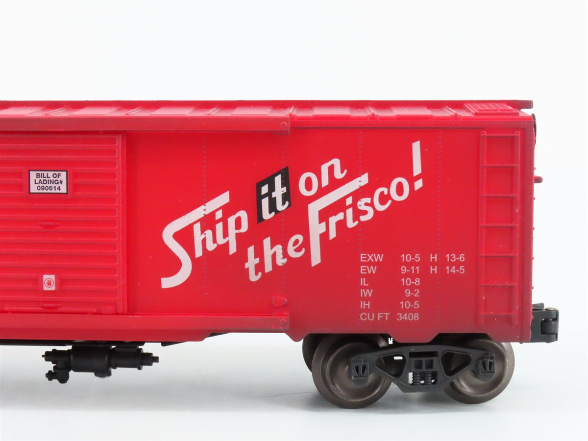 O Gauge 3-Rail Menards SLSF Frisco 40&#39; Box Car #3392 - Weathered