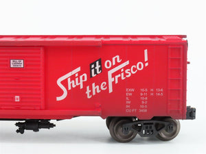 O Gauge 3-Rail Menards SLSF Frisco 40' Box Car #3392 - Weathered