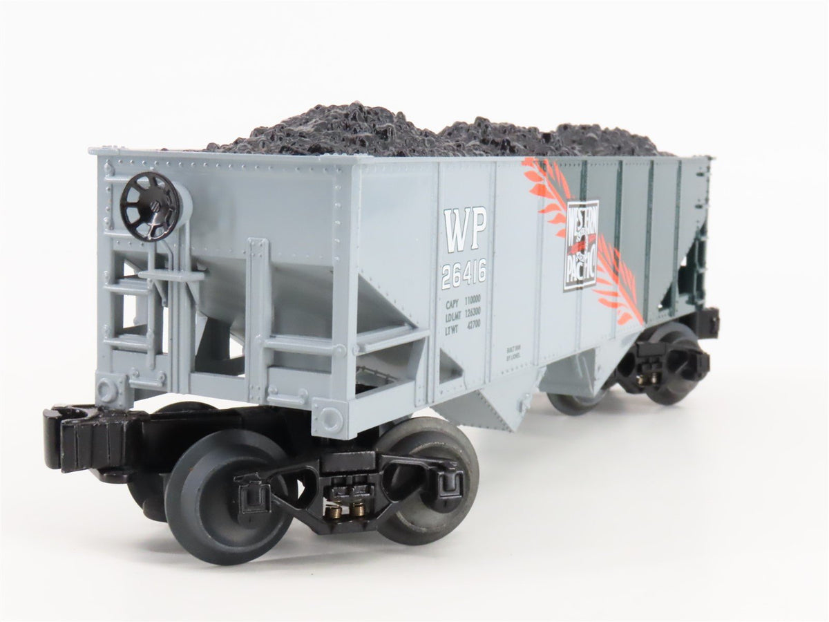 O27 Gauge 3-Rail Lionel WP Western Pacific &quot;Feather&quot; 2-Bay Hopper #26416 w/ Load