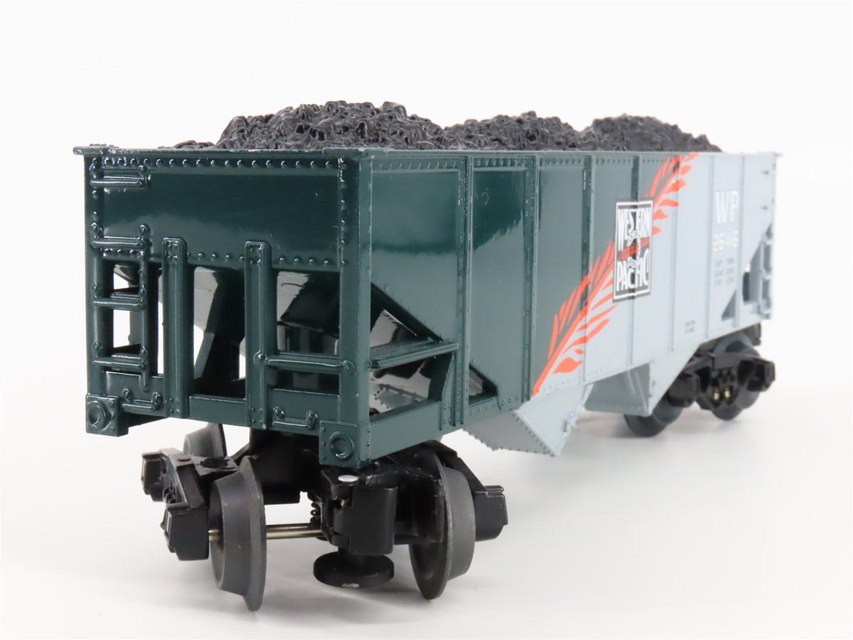 O27 Gauge 3-Rail Lionel WP Western Pacific &quot;Feather&quot; 2-Bay Hopper #26416 w/ Load