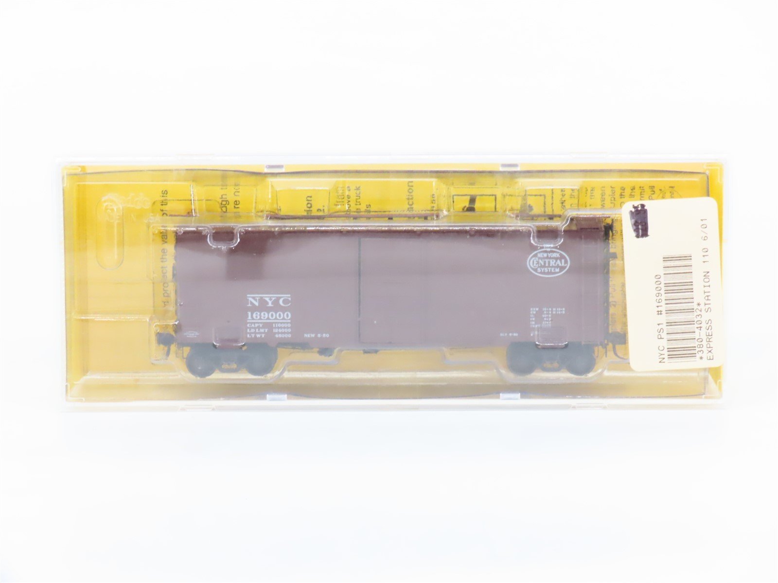 HO Scale Kadee 4032 NYC New York Central Single Door Box Car #169000 - Sealed