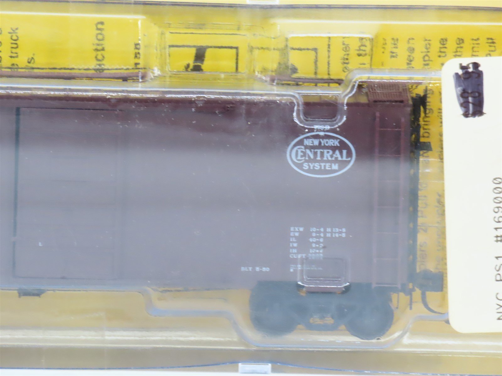 HO Scale Kadee 4032 NYC New York Central Single Door Box Car #169000 - Sealed