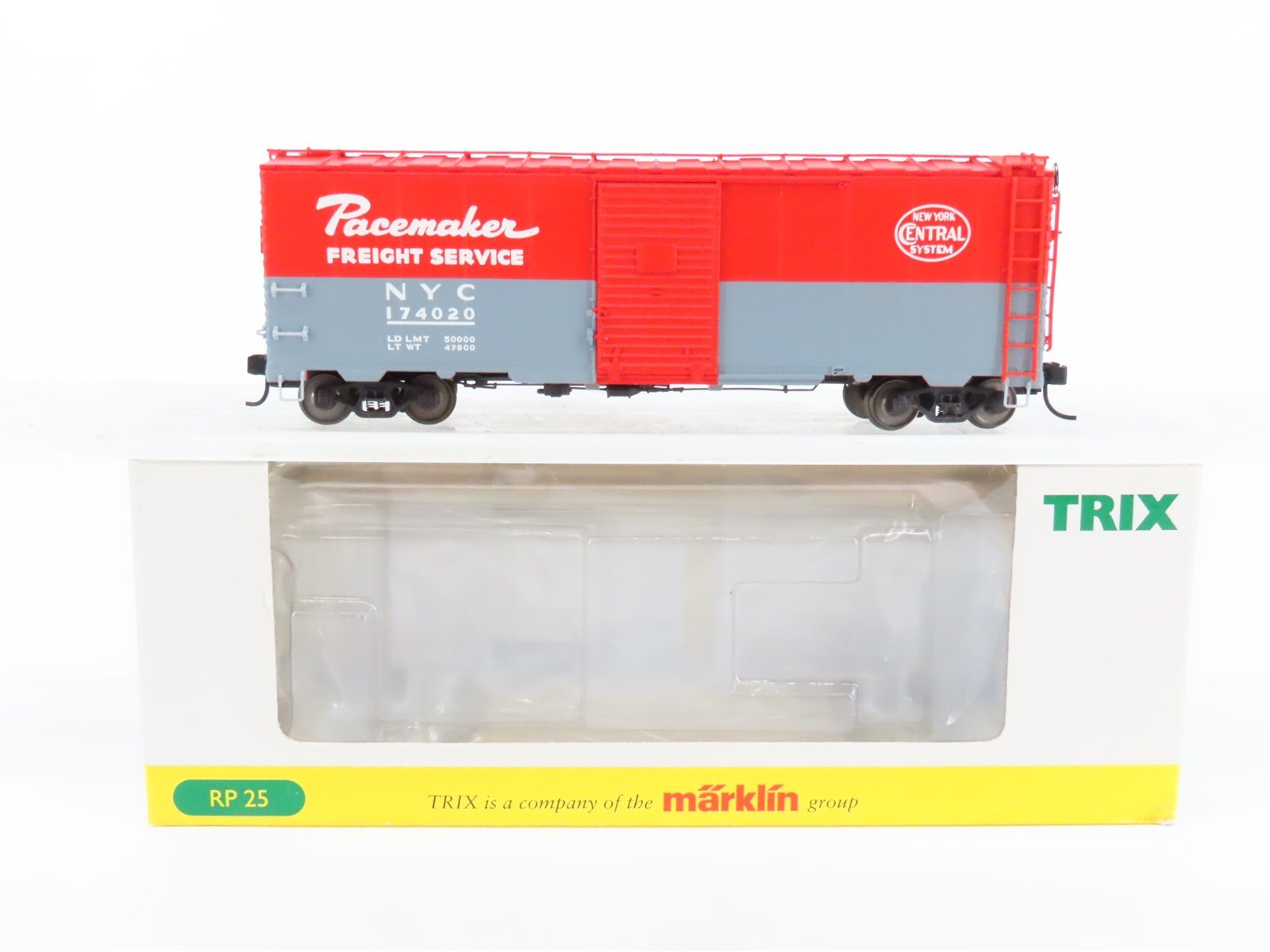 HO Scale Trix 24902-1 NYC New York Central Pacemaker Single Door Box Car #174020