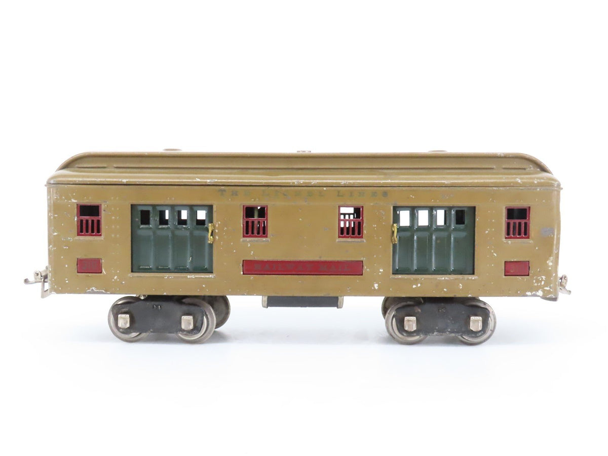 Standard Gauge Lionel Lines Prewar 310 Tinplate Railway Mail Passenger Car