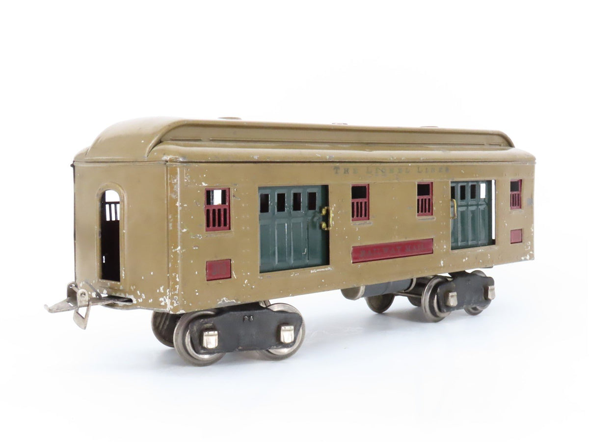 Standard Gauge Lionel Lines Prewar 310 Tinplate Railway Mail Passenger Car