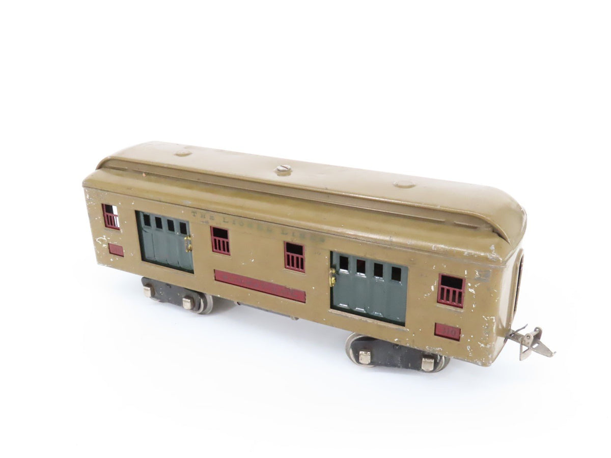 Standard Gauge Lionel Lines Prewar 310 Tinplate Railway Mail Passenger Car