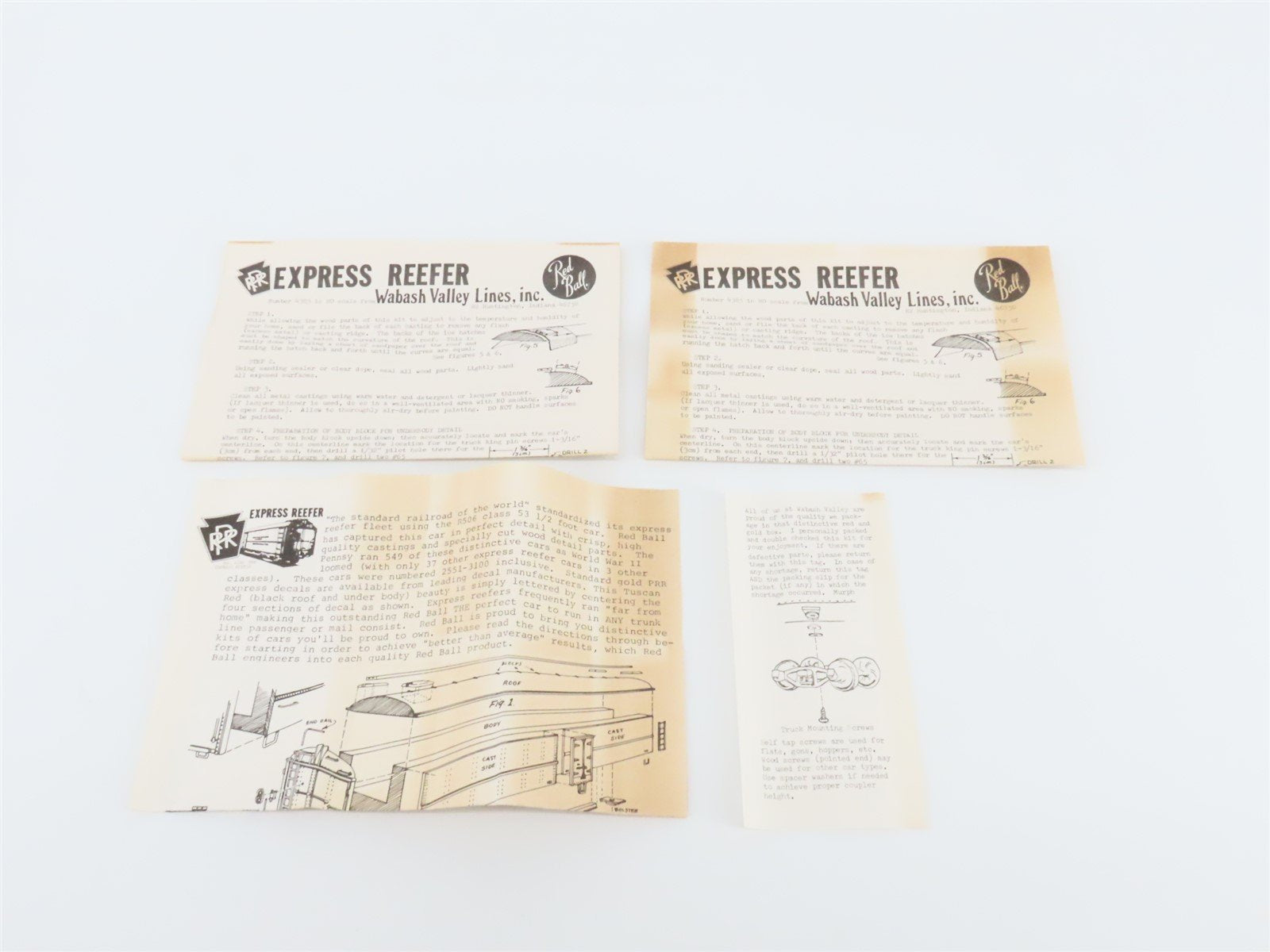 HO Scale REDBALL Kit #4385 PRR Pennsylvania Railroad Express Reefer