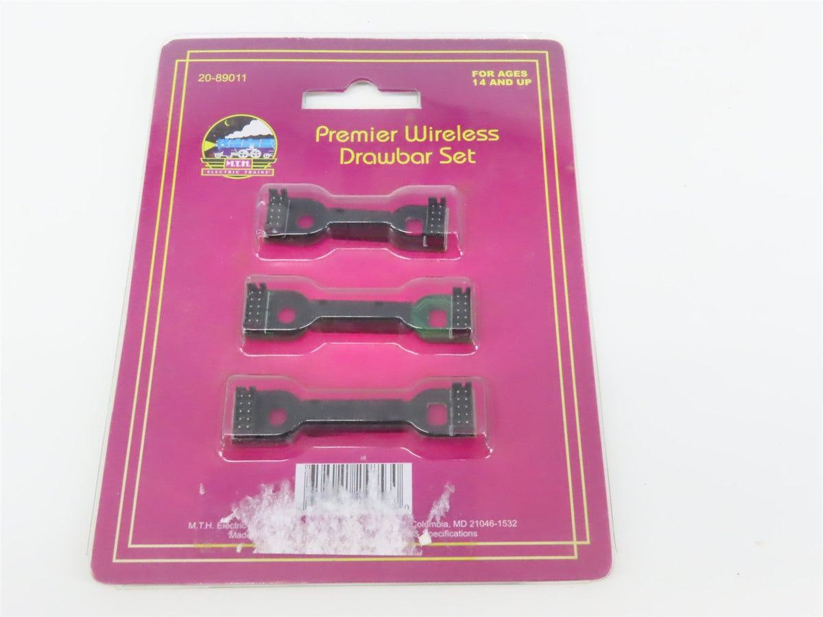 O Gauge MTH 20-89011 Premier Wireless Drawbar 3-Pack