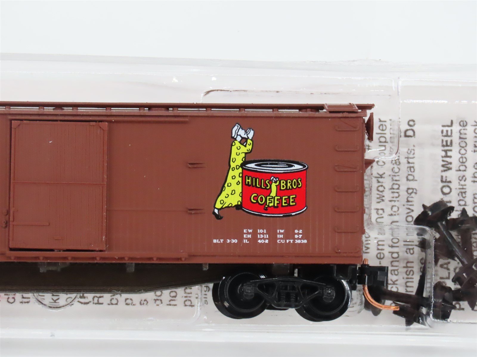 N Scale Micro-Trains MTL 42100 HBCX Hills Bros Coffee 40' Box Car #163