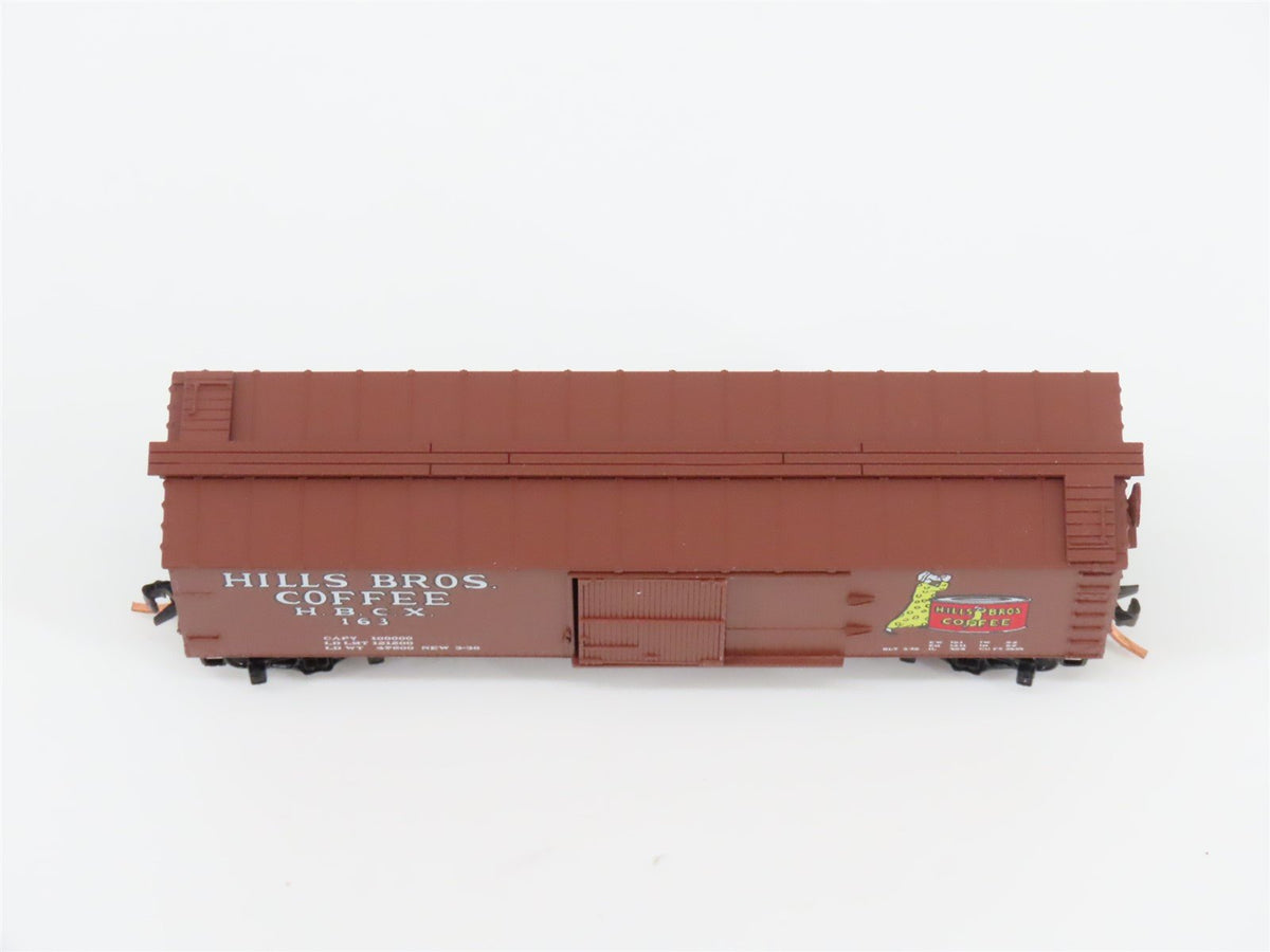 N Scale Micro-Trains MTL 42100 HBCX Hills Bros Coffee 40&#39; Box Car #163