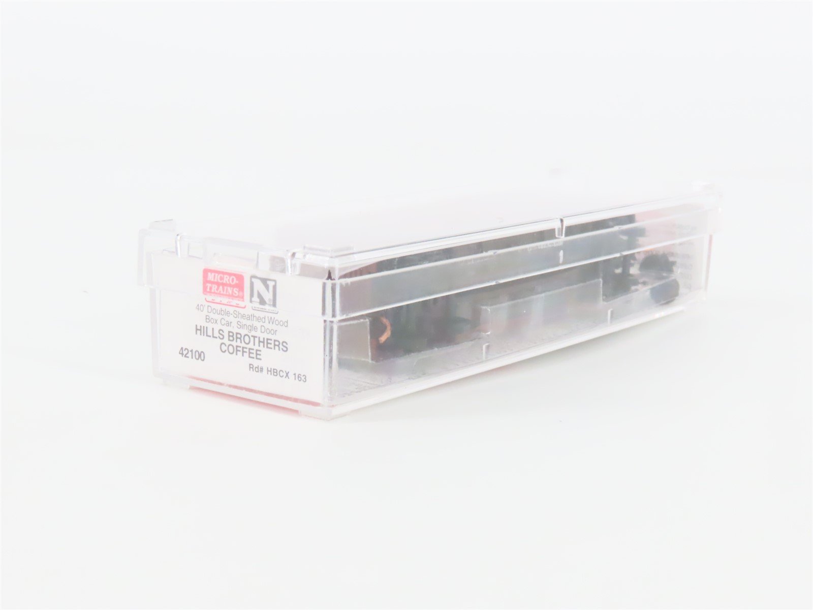 N Scale Micro-Trains MTL 42100 HBCX Hills Bros Coffee 40' Box Car #163