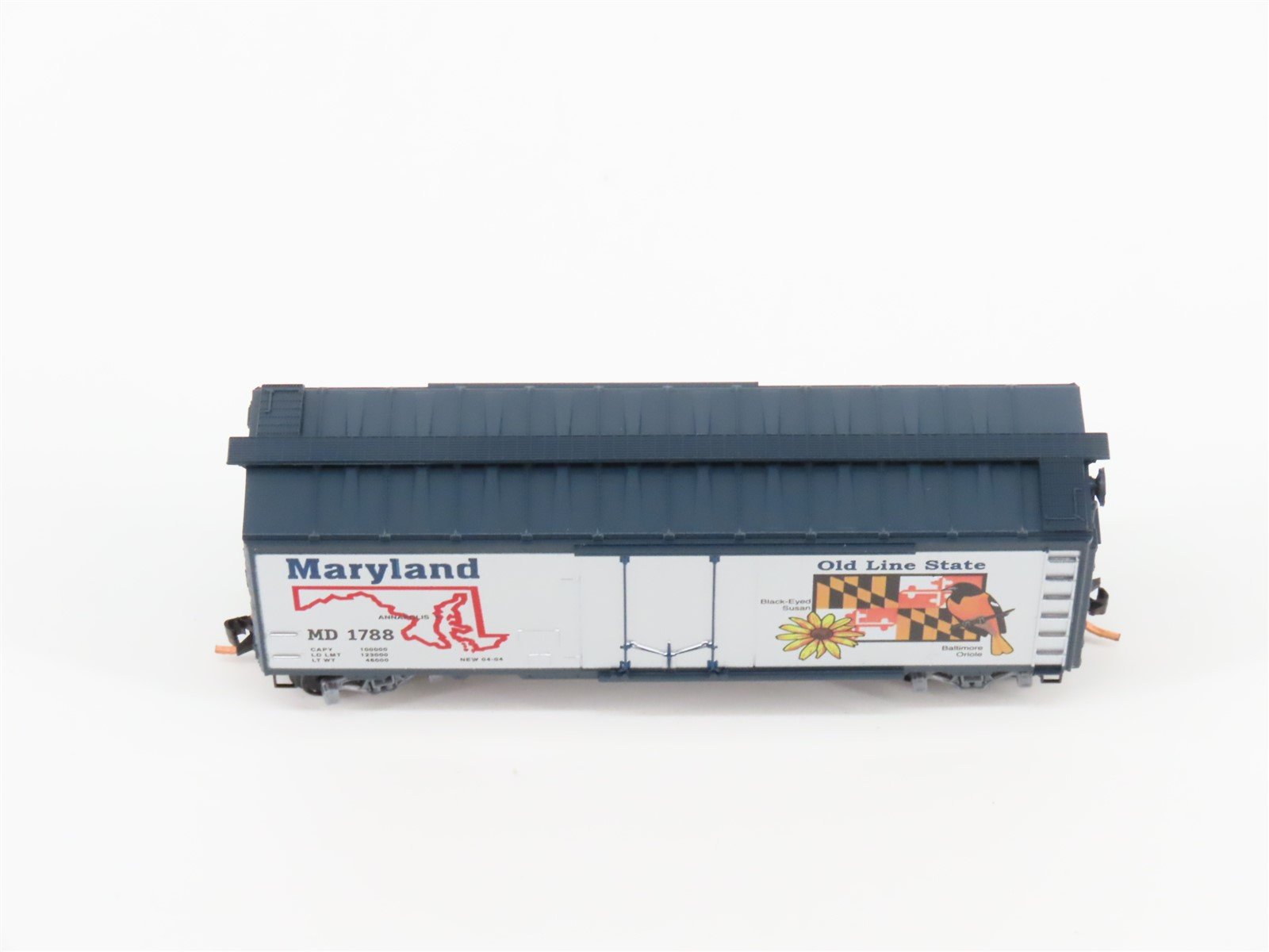 N Scale Micro-Trains MTL 21377 MD Maryland State 40' Plug Door Box Car #1788