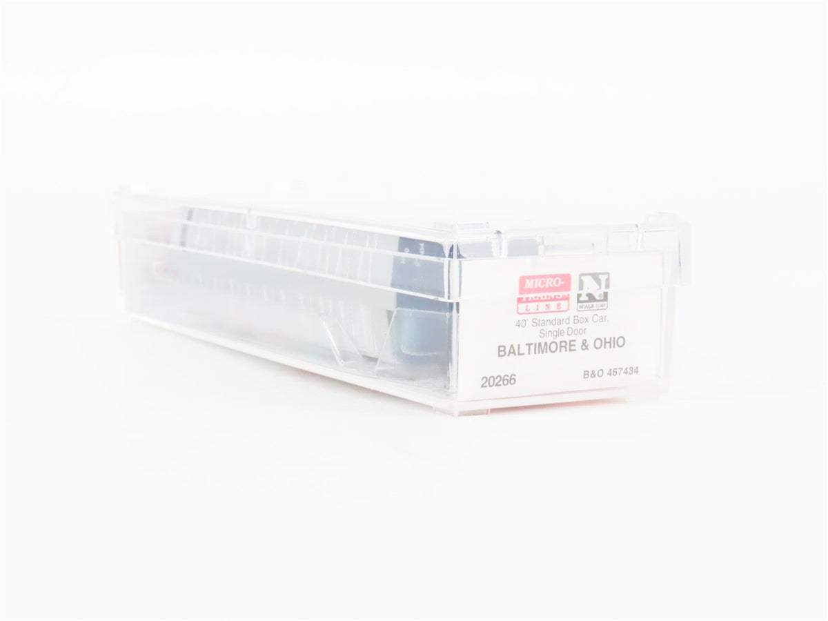 N Micro-Trains MTL 20266 B&amp;O Baltimore &amp; Ohio Time-Saver 40&#39; Box Car #467434