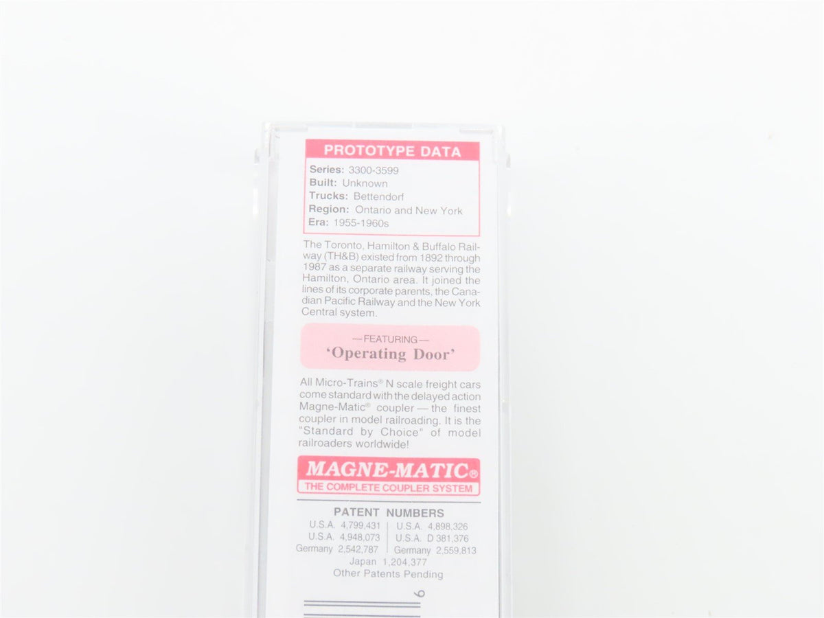 N Scale Micro-Trains MTL 20036 THB Toronto Hamilton Buffalo 40&#39; Box Car #3571