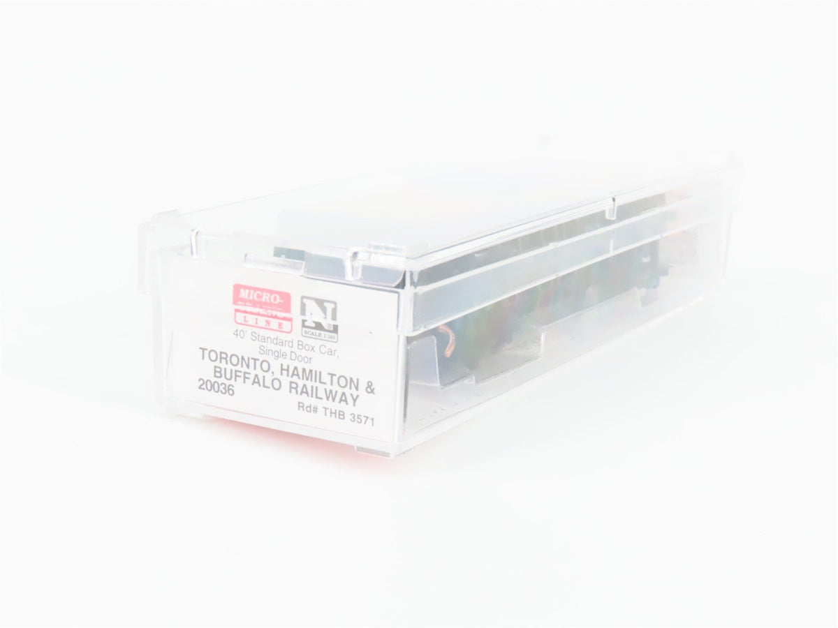 N Scale Micro-Trains MTL 20036 THB Toronto Hamilton Buffalo 40&#39; Box Car #3571
