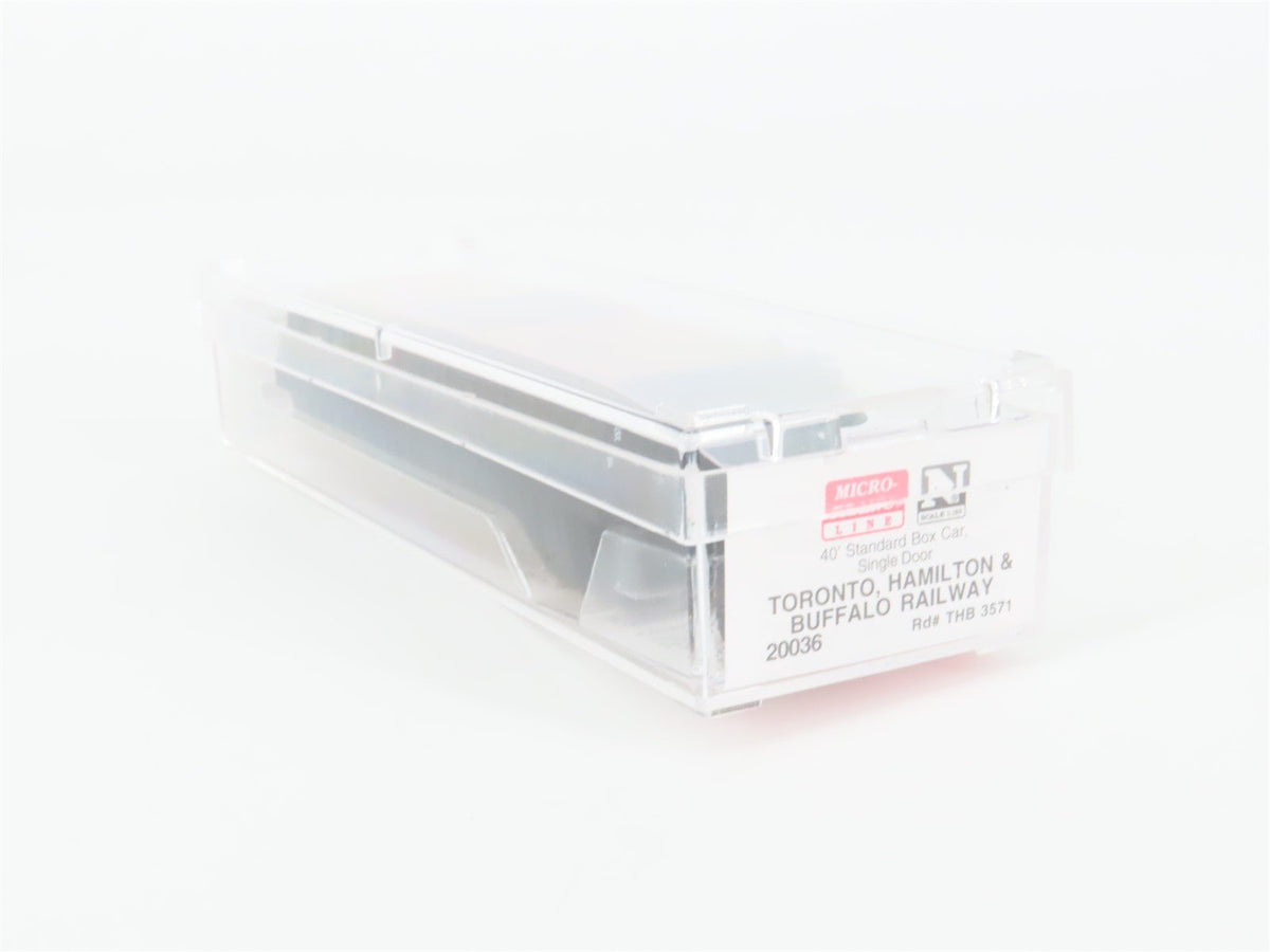 N Scale Micro-Trains MTL 20036 THB Toronto Hamilton Buffalo 40&#39; Box Car #3571