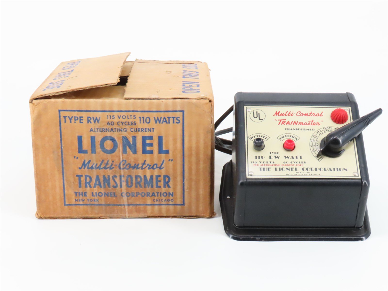 Lionel Type RW Multi-Control AC Transformer