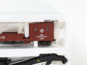 HO Scale Bachmann 46213 EL Erie Lackawanna Crane Car & Boom Tender Set of 2