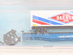 N The Freight Yard Premiere Editions Col. Barnum Shows Flat Car 3-Pack - Sealed