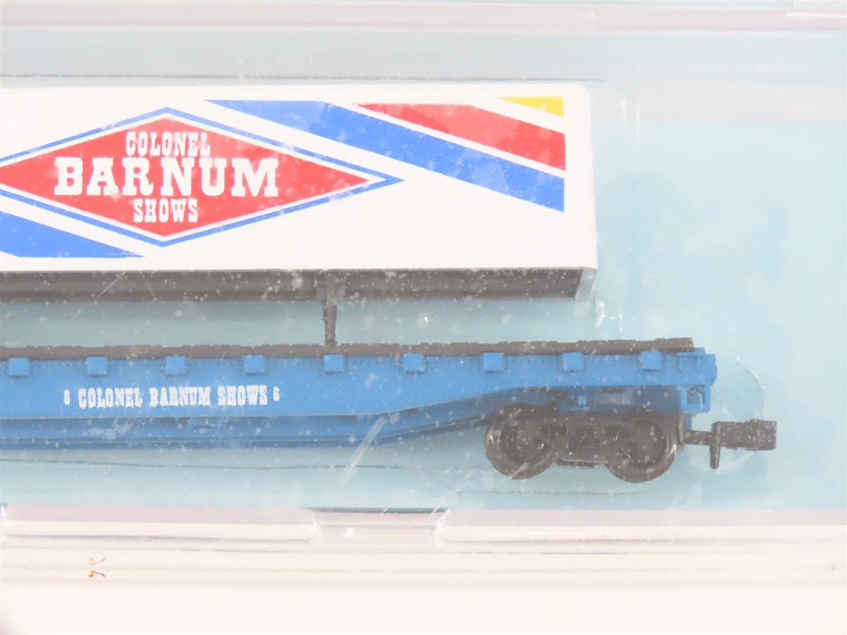 N The Freight Yard Premiere Editions Col. Barnum Shows Flat Car 3-Pack - Sealed