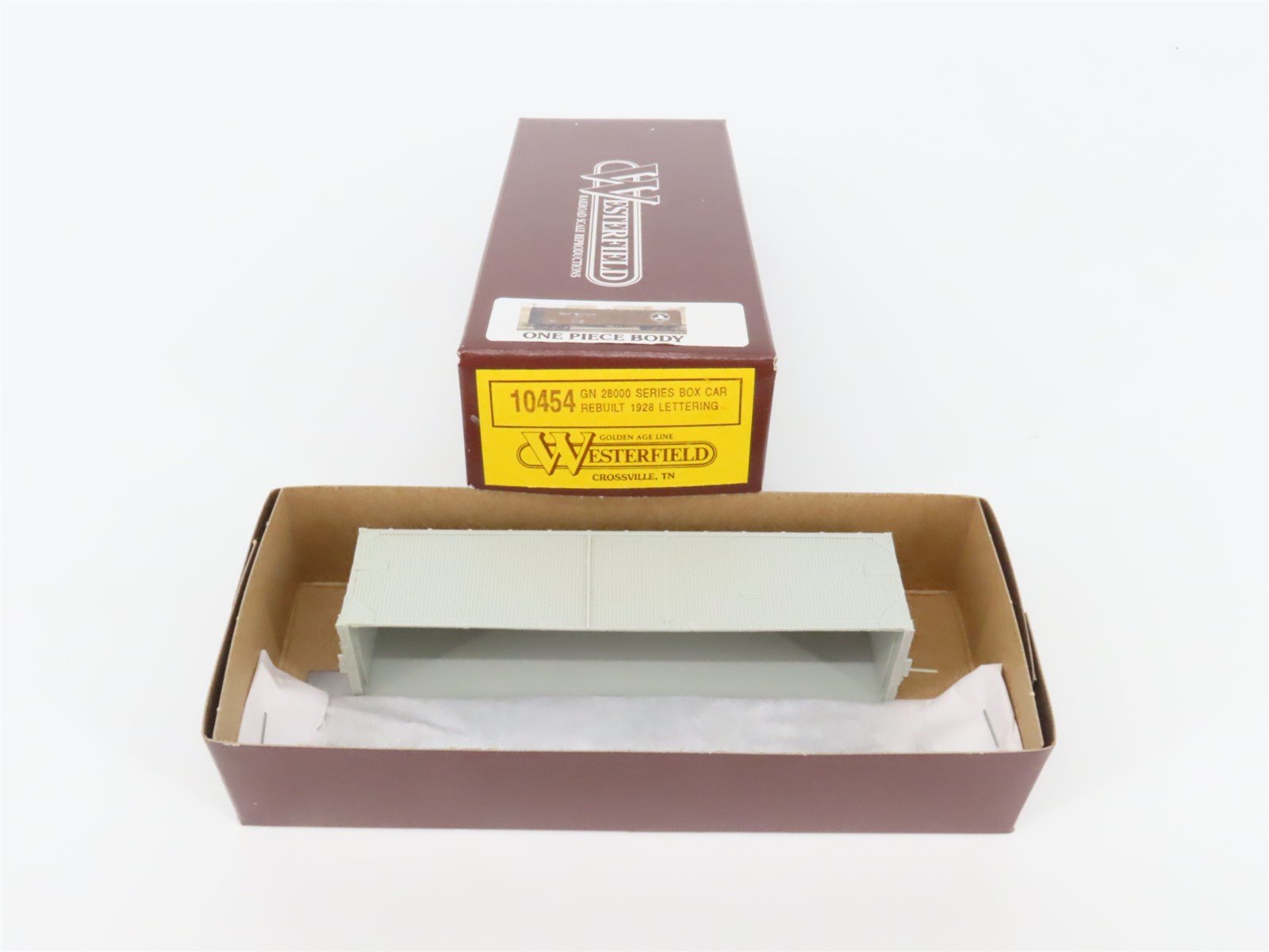 HO Scale Westerfield Golden Age Line Kit 10454 GN Great Northern Box Car