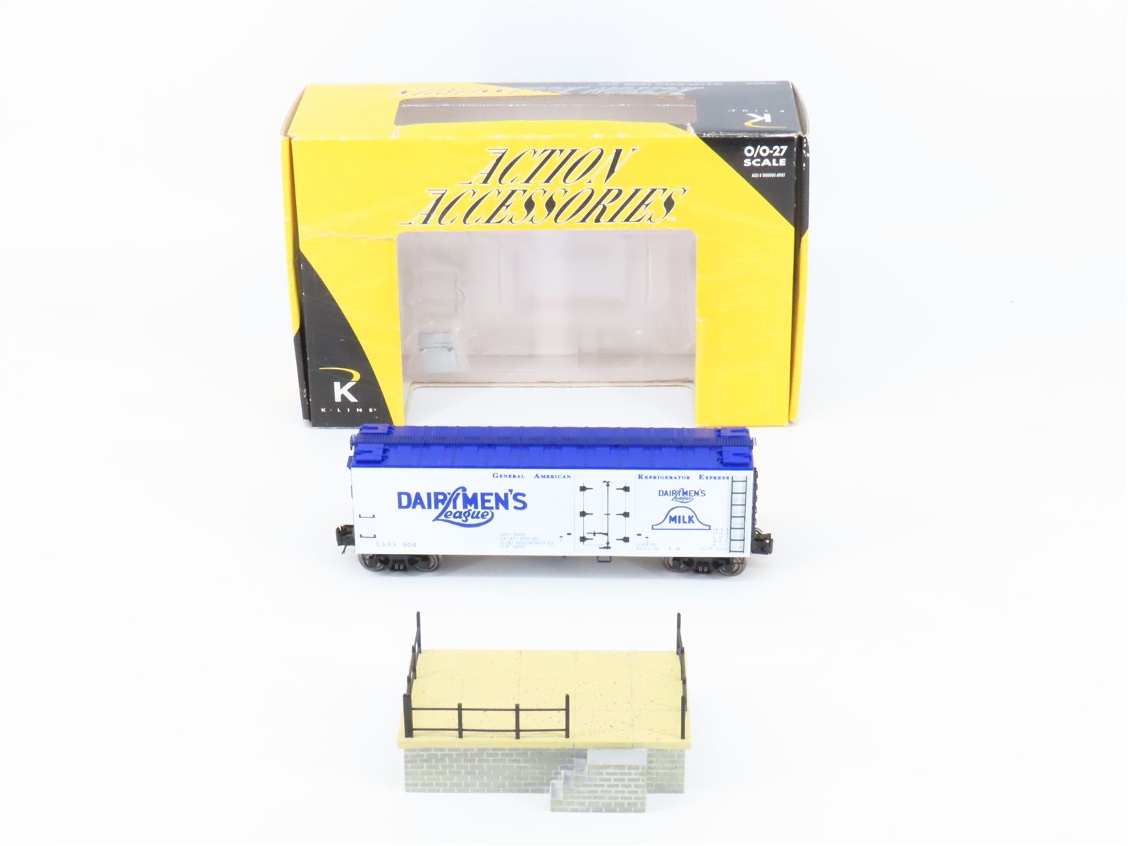 O Gauge 3-Rail K-Line K703-8011 GARX Dairymen's League Operating Milk Car #904