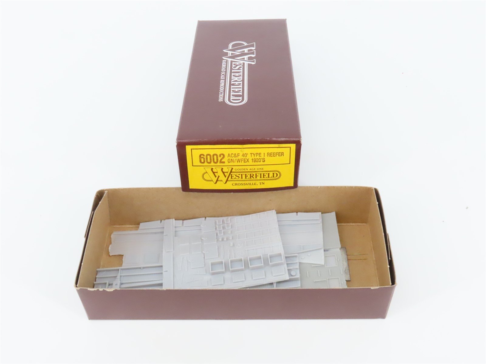 HO Scale Westerfield Golden Age Line Kit 6002 WFEX/GN AC&F 40' Reefer