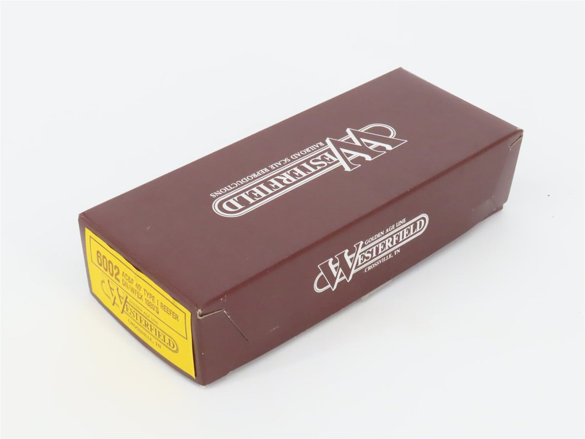 HO Scale Westerfield Golden Age Line Kit 6002 WFEX/GN AC&amp;F 40&#39; Reefer