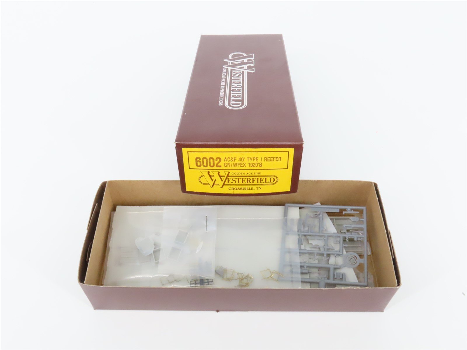 HO Scale Westerfield Golden Age Line Kit 6002 WFEX/GN AC&F 40' Reefer