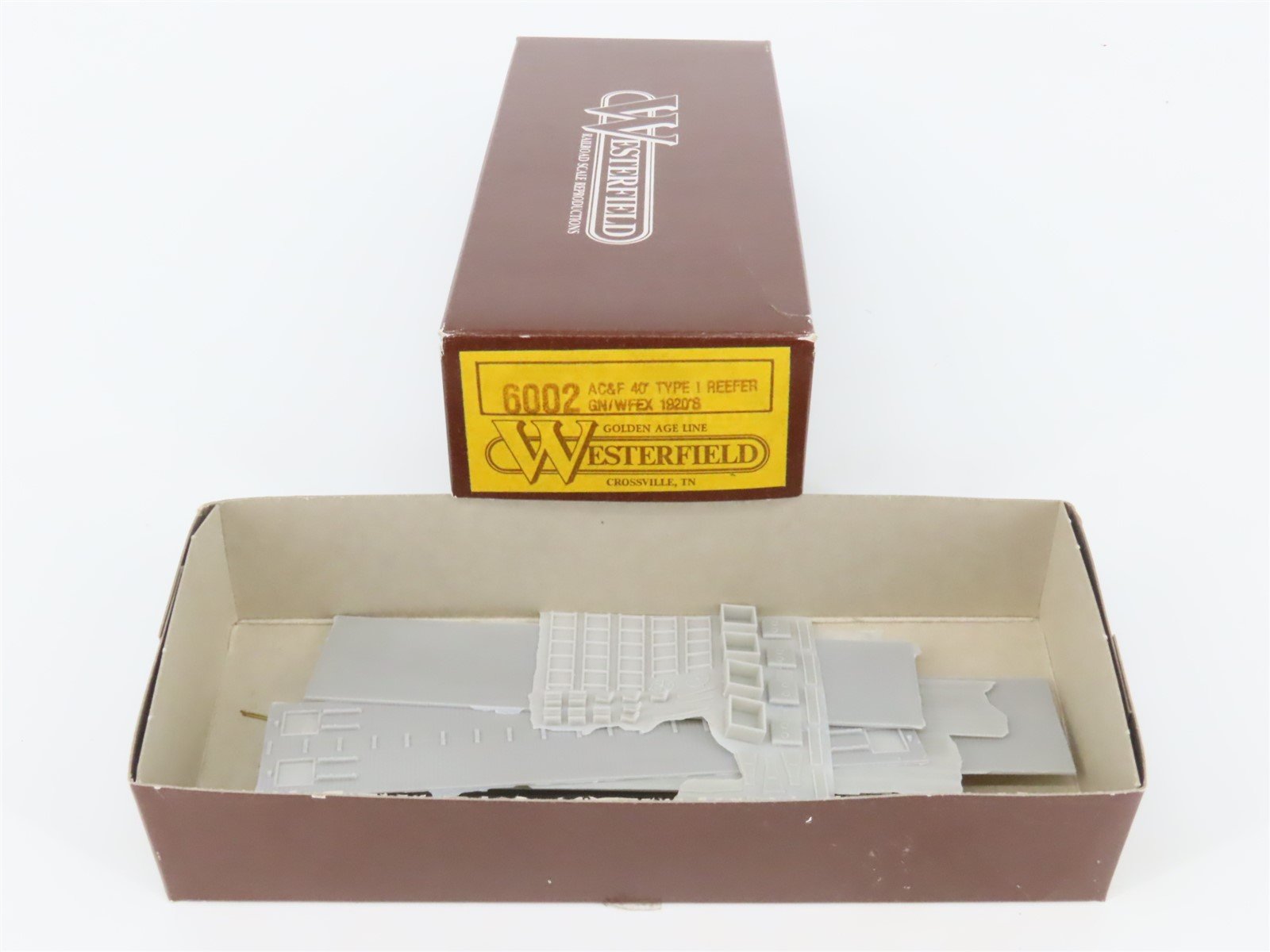 HO Scale Westerfield Golden Age Line Kit 6002 WFEX/GN AC&F 40' Reefer